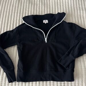 Sundry Women’s Black Half-Zip
